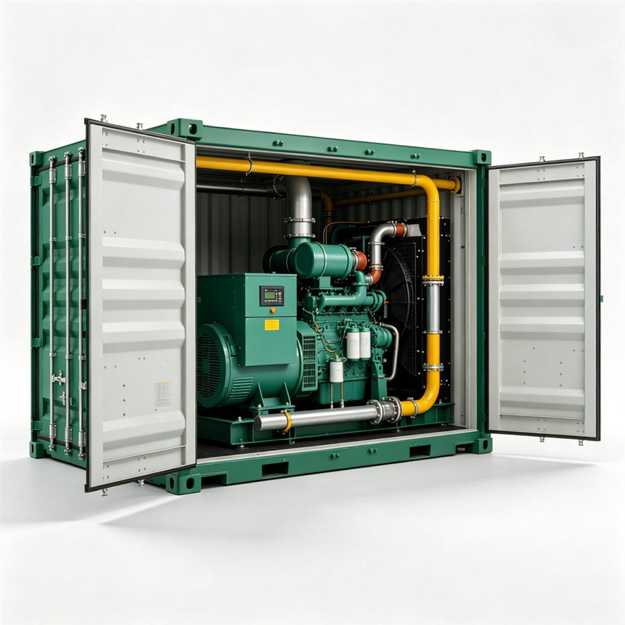 500 kVA containerized natural gas generator set